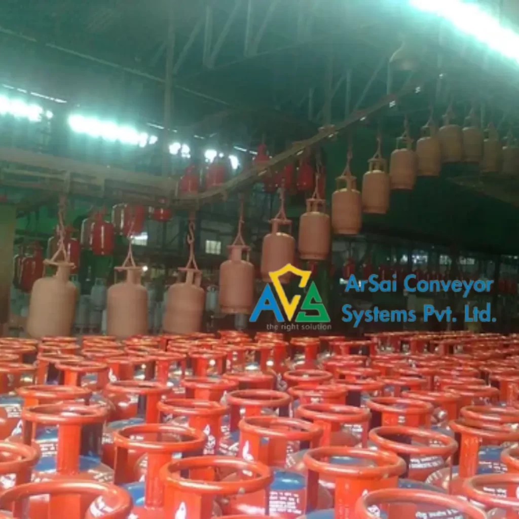 Four Wheel Conveyor for LPG Gas Cylinder